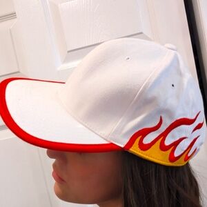 ❗TWO FOR $12❗ Dead stock Vintage y2k Flame Cap 🔥
